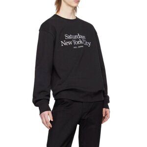 Saturdays NYC Black Bowery Miller Standard Sweatshirt